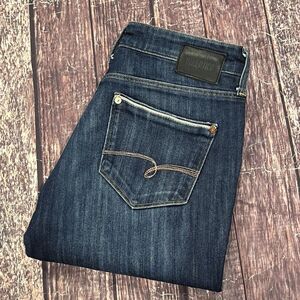 Mavi Amerika Women Vintage Straight Slim Jeans Dark Blue Wash Denim Size 29X30.5